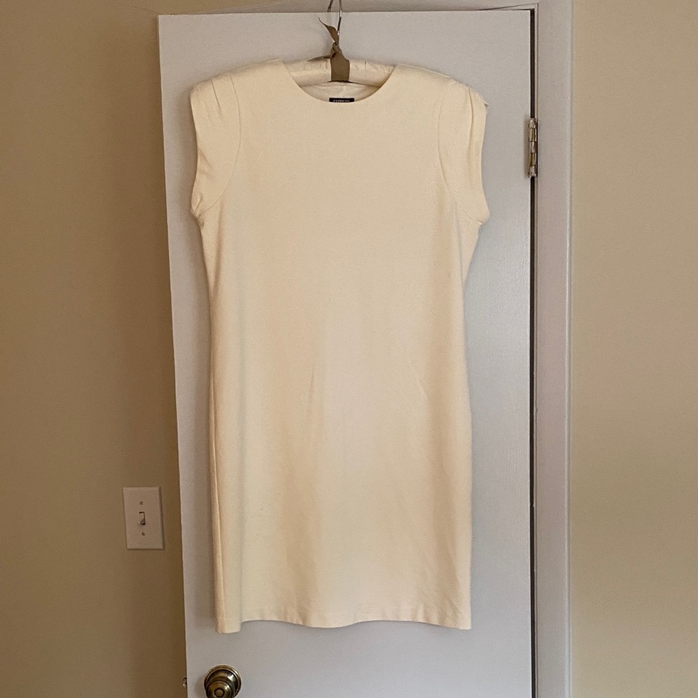 Express Cream Mini Dress